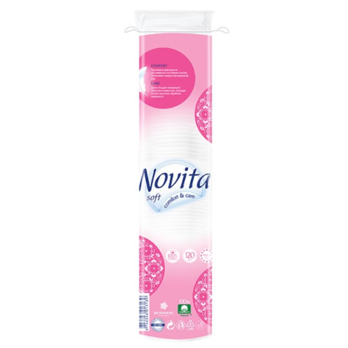 Косметичні ватні диски Novita Soft , 120 шт